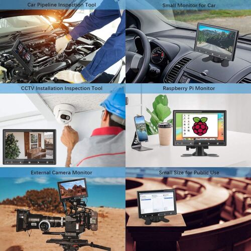 7" Portable IPS HDMI VGA Display CCTV Security Monitor Screen for Raspberry Pi - Picture 16 of 40