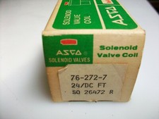  ASCO SOLENOID VALVE REPLACEMENT  24 V. Dc. COIL   76-272-7