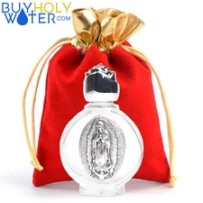 The ONLY Authentic Holy Water By Pope Francis Virgin Mary Vial Font RIP