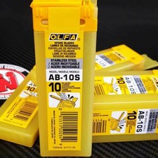 2x Olfa AB10 S Cuttermesser Ersatzklingen 58&deg; 9mm EDELSTAHL zur Scheibent&ouml;nung