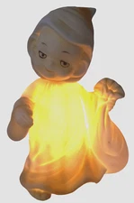 Vintage Mr. Sandman Night Light Sleepy Eyes Wall Plug In 6"H  TESTED  A36 #