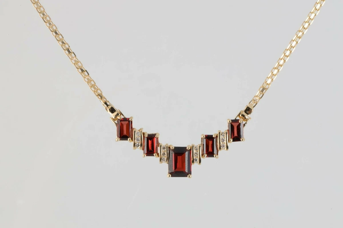 Almandine garnet necklace deals