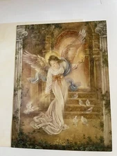 Guardian Angel  Greeting Card All Occasions Angel Of Light Lena Liu Art
