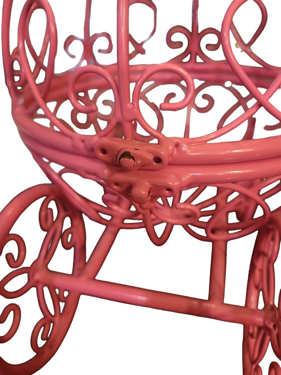 Pink Wire Metal Cinderella Carriage Hobby Lobby Centerpiece 12