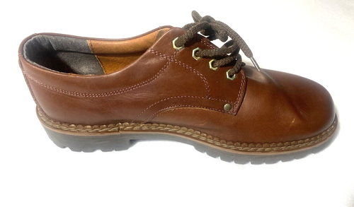 Lace Up Shoes 11 MED Thornton Bay Brown Leather Upper Dressy Casual Madein ITALY - Bild 13 von 21
