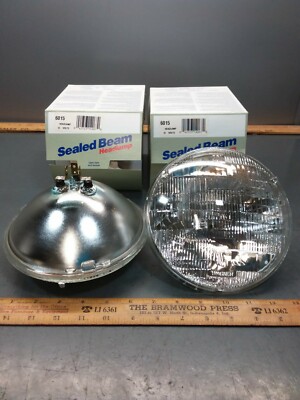 2/PACK New Wagner 6015 Round Low/High Sealed Beam Headlight Headlamps 7'' Glass