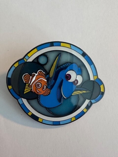 Disney Loungefly Pixar Stained Glass Pin Finding Dory Nemo (D7)