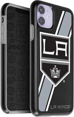 FOCO NHL Los Angeles Kings Dual Hybrid Case for iPhone 11 & XR (6.1'')