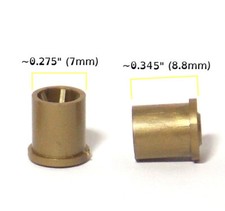2pc BTO Newly Made Aurora G G-PLUS Style HO Slot Car Rear Wheels 8893 GOLD