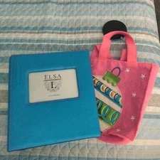 Christmas Photo Album holds 200 pics ,  Acid Free Sparkling Blue 4x6" w/Bag