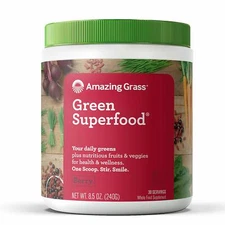 Amazing Grass Green Superfood Powder- Berry- 30 Servings