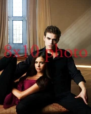 THE VAMPIRE DIARIES #334,NINA DOBREV,PAUL WESLEY,8X10 photo