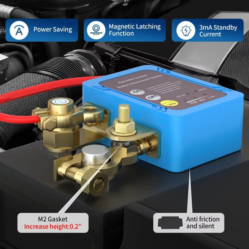 Remote Battery Disconnect Switch Battery Kill Switch 12V 240A for Auto RV ATV US - Foto 2 di 10