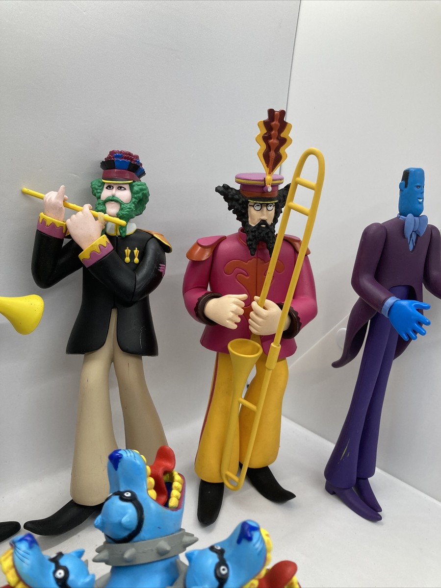 Beatles Figurines Yellow Submarine Lot Of 6 McFarlane Toys