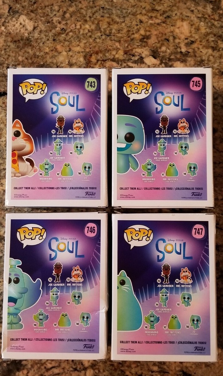 Funko Pop Lot ! Disney Pixar Soul 22, Mr Mittens