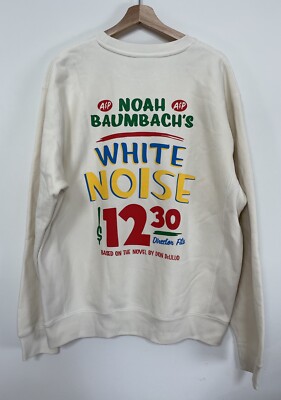 White Noise A&P Netflix Crew Promotional Neck Sweatshirt Long Sleeve Large Baggy