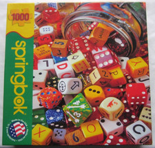Springbok Lucky Roll Gambling Dice by Gary Gay 1000 Piece Jigsaw Puzzle