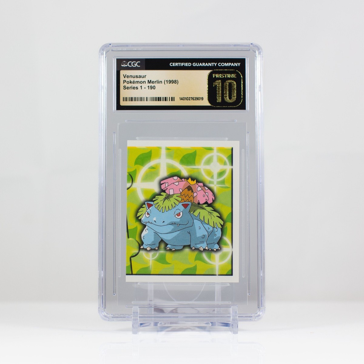 Pokemon Venusaur #190 Merlin Sticker Series 1 Topps - CGC 10