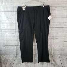 Koi Womens Morgan Scrub Pants Sz 3X Black