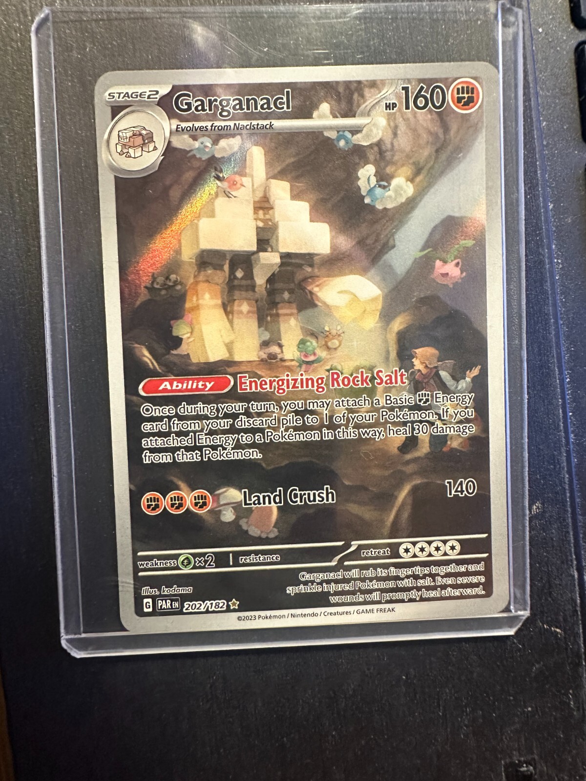Garganacl 202/182 Holo Illustration Rare Paradox Rift Pokémon Card NM