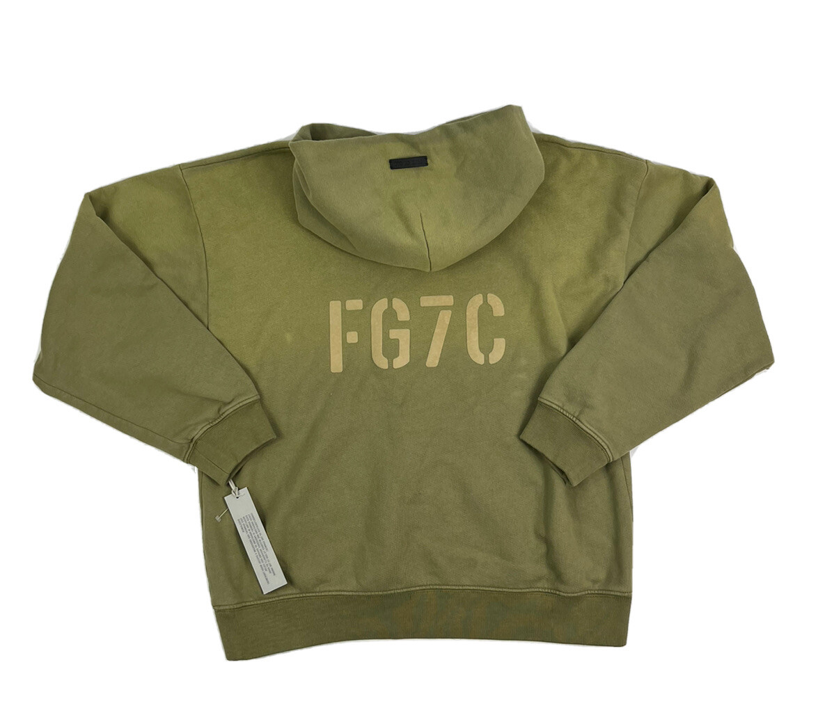 FEAR OF GOD SEVENTH COLLECTION FG7C KHAKI SUN-FADE OS HOODIE FEAR OF GOD SEVENTH COLLECTION FG7C KHAKI SUN-FADE OS HOODIE