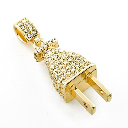 The Town Plug Pendant + 14K Gold pt 24 