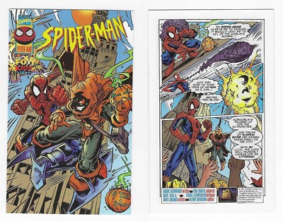SPIDERMAN TOWER OF TERROR 1 NM 1997 FOX KIDS VIDEO MINI GIVEAWAY PROMO AMAZING