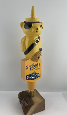 Blue Point Honey Robber Ale Draft Beer Tap Handle Figural Honey Bear Tap Hande