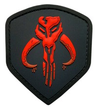 Mandalorian Bounty Hunter Boba Shield Patch 3D PVC Rubber - MH1