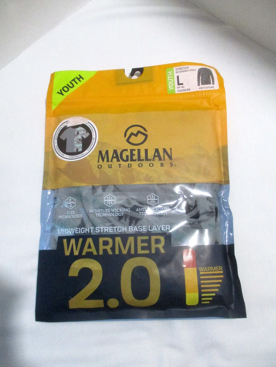Magellan Outdoors Midweight Stretch Base Layer Warmer 2.0 Youth Top Size L