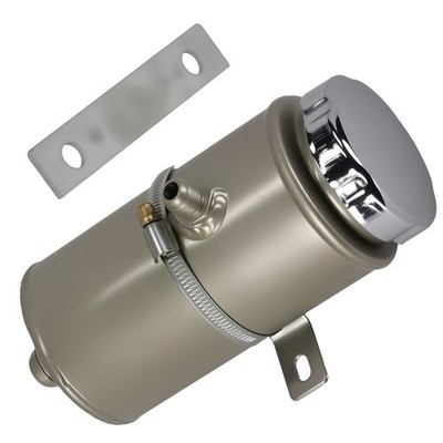 Aluminum Universal Power Steering Fluid Tank Reservoir -6AN -10AN with Cap