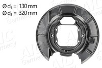 Aic Spritzblech Bremsscheibe 57131 Stahlblech FüR Bmw 5Er Touring E39 520 523