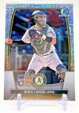 2023 Bowman MEGA BOX CHROME MOJO REFRACTOR Shea Langeliers RC #3 Athletics