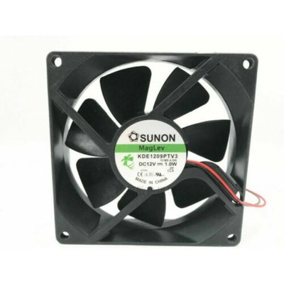 SUNON 9025 9CM KDE1209PTV3 12V 1.0W 2-wire chassis mute cooling fan