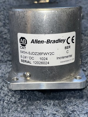 ALLEN BRADLEY INCREMENTAL PULSE ENCODER 8-24VDC 845H-SJDZ26FWY2C Incl Connector