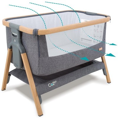 Tutti Bambini CoZee  2-in-1 Bassinet & Bedside Sleeper - Fast-Folding, 0-6 Month