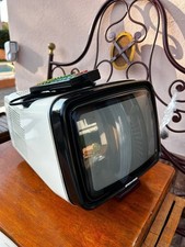 Brionvega Algol 11 pollici Bianco/beige TV Vintage Design con telecomando origin