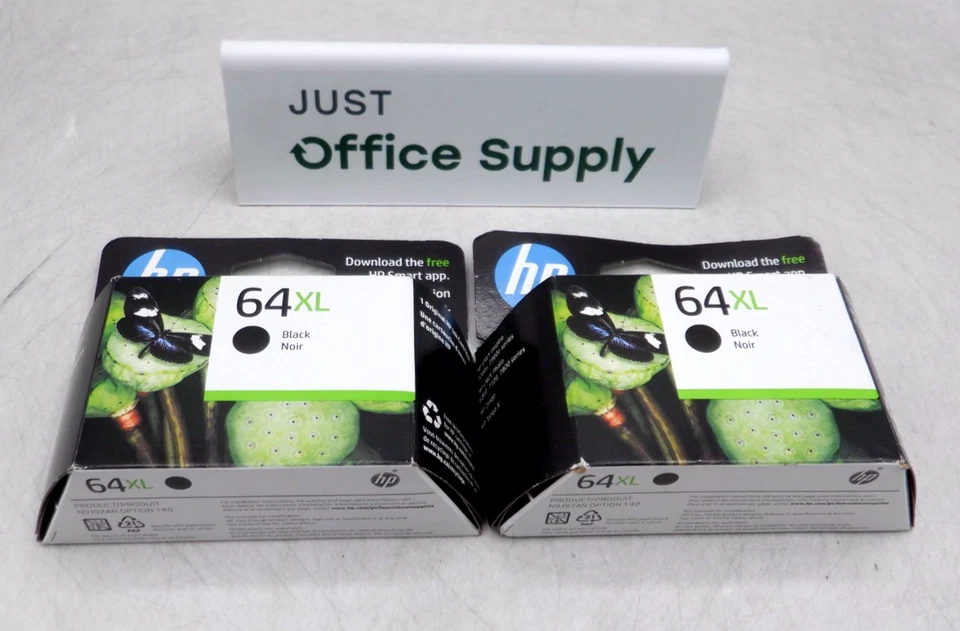 Подлинный OEM HP 64XL черный-64XL черный набор (2) чернильный картридж срок годности 2026 F. ДОСТАВКА - Изображение 4 из 4