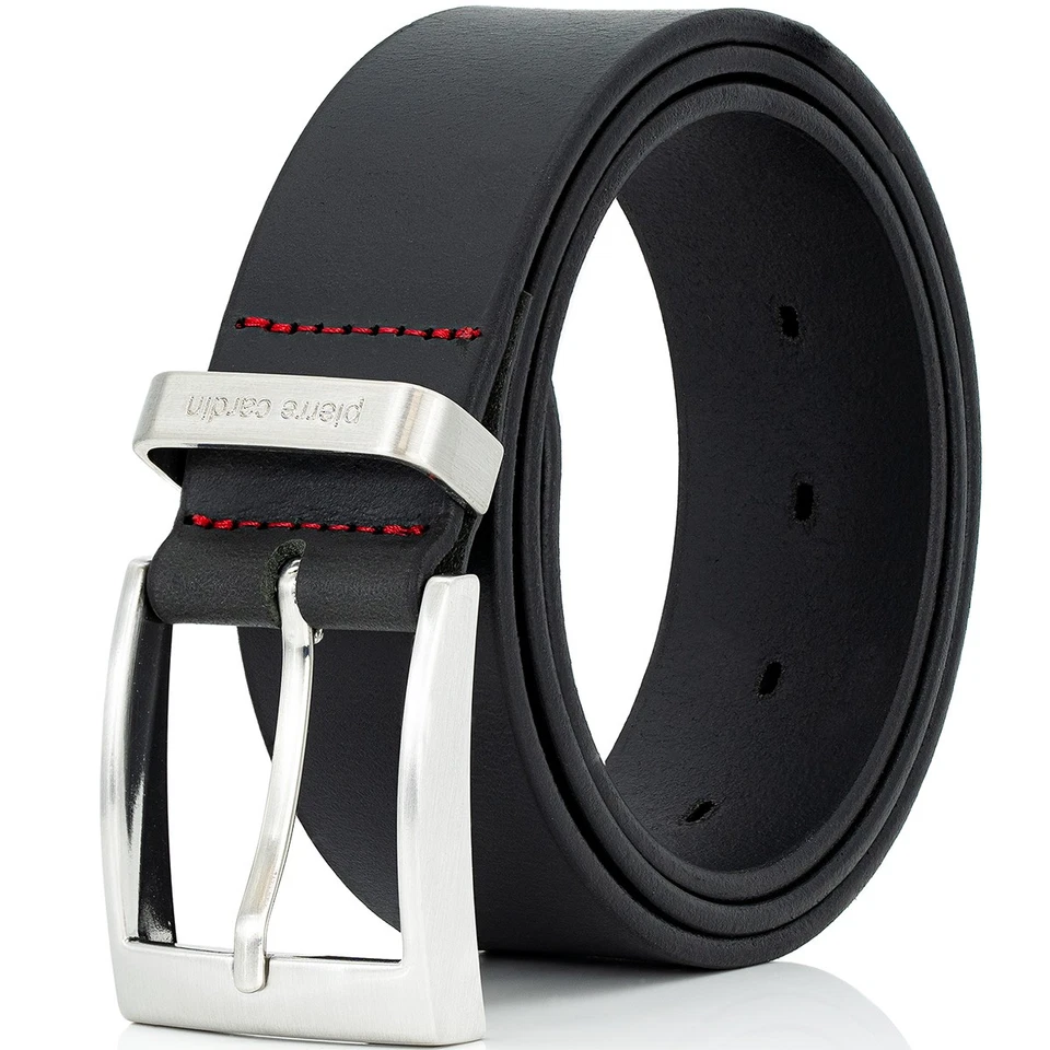 Pierre Cardin Leder-Gürtel Herren, Jeans-Gürtel Herren 40 mm breit, Gürtel-Herre