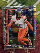 2025 Topps Chrome NFL Pat Surtain II Pulsar Refractor #93 Broncos