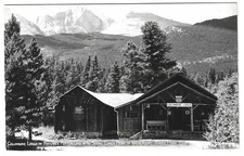 Estes Park Colorado Columbine Lodge Sanborn RPPC Photo Postcard R-1263