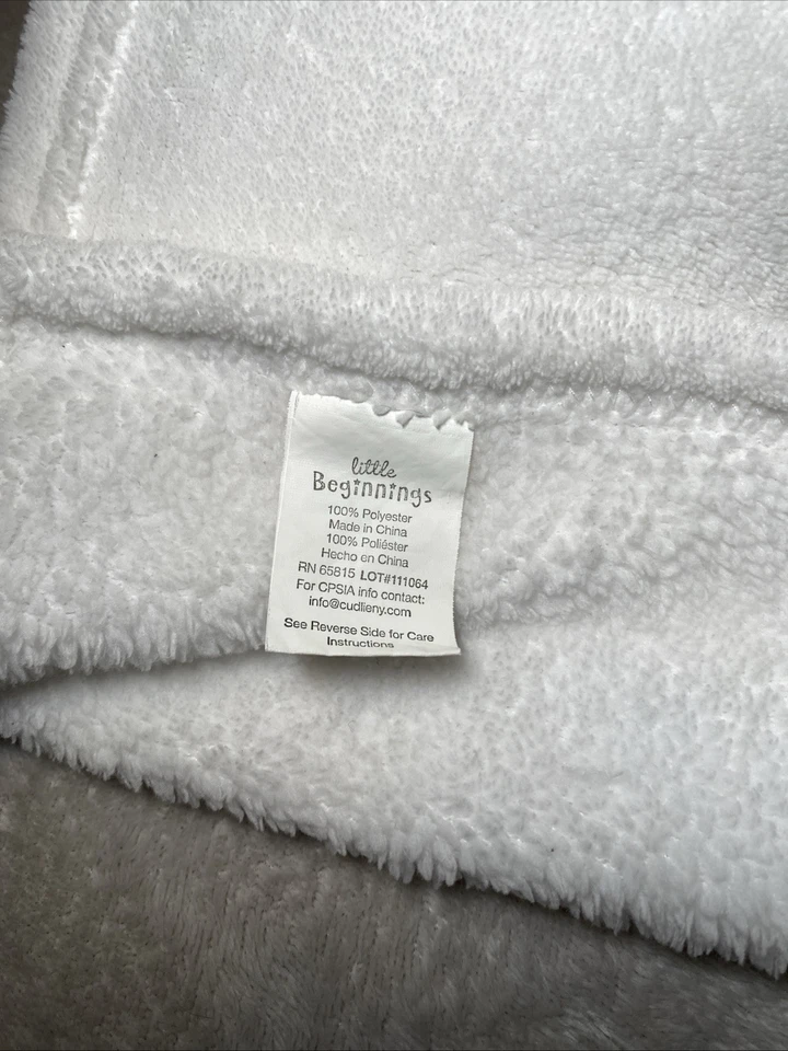 Little Beginnings Heaven Sent Angel Manta Bebé Oso Blanco Suave Vellón Lovey Foto 3 de 4