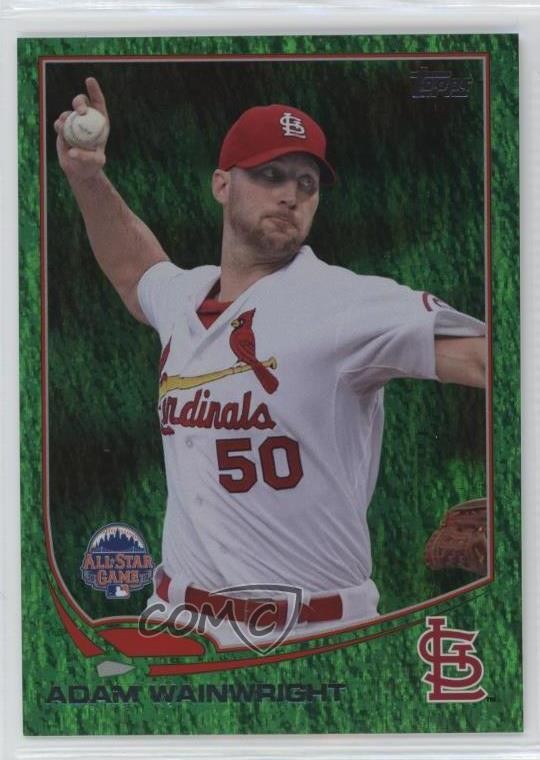 2013 Topps Update All-Star Emerald Foil Adam Wainwright #US93 ex0