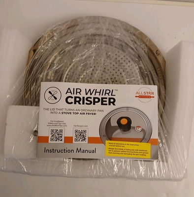 #ad Air Whirl Crisper Lid Stainless Steel And Tempered Glass Brand New No Box $22.00