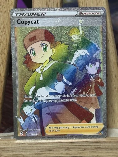 Copycat 222/203 Rainbow Rare Trainer Evolving Skies Pokemon TCG NEAR MINT NM