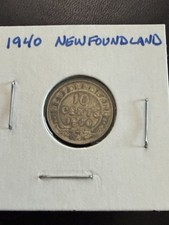 1940 Newfoundland 10 Cents Silver Nice Grade