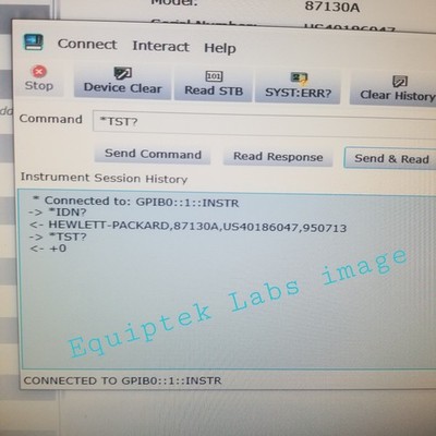 Agilent 87130A Attenuator Switch Driver SELF TEST OK!