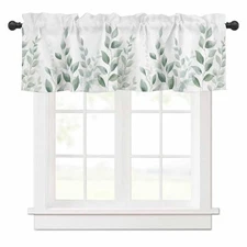 Spring Curtain Valances for Kitchen 54"W x 18"L (Pack of 1) Botanicalwqh6621
