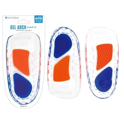 Sofsole Gel Arch Comfort Insole, Gel Cushion Shock Absorption, Arch Support, Ha_