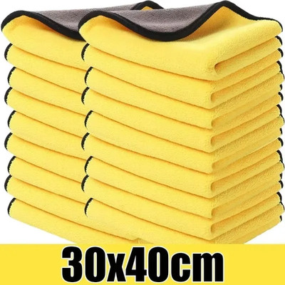 Wholesale Double Sides Car Microfiber Cloths Super Absorbent Washing Drying Clea